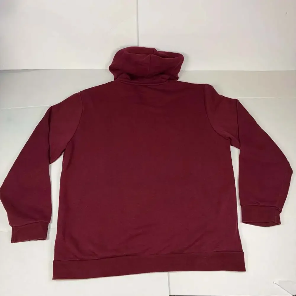 Forever 21 Zip-Up Hoodie Size Men XL Burgundy